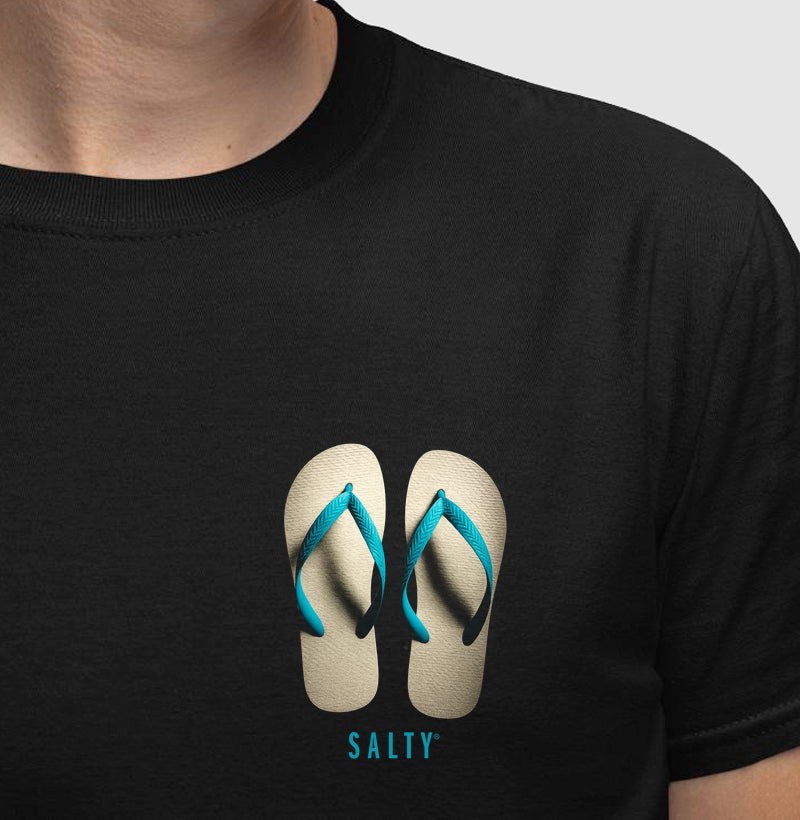 Camiseta Salty - Chinelo de praia