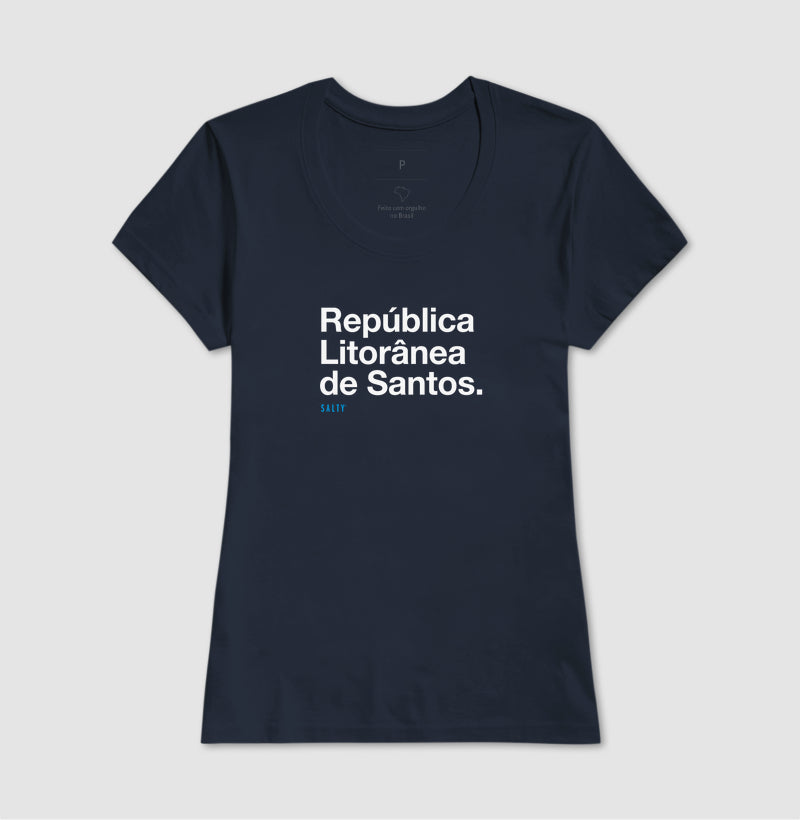 Camiseta Fem. Salty - República Litorânea de Santos