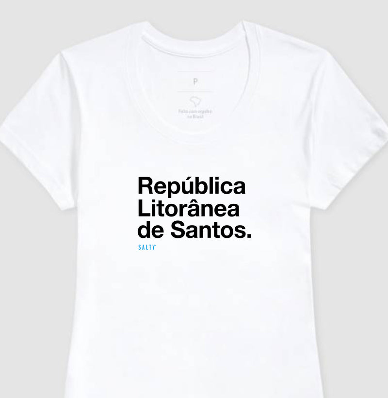 Camiseta Fem. Salty - República Litorânea de Santos
