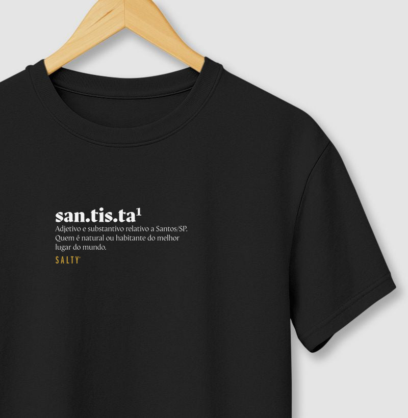 Camiseta Fem. Salty - Santista Dicionário