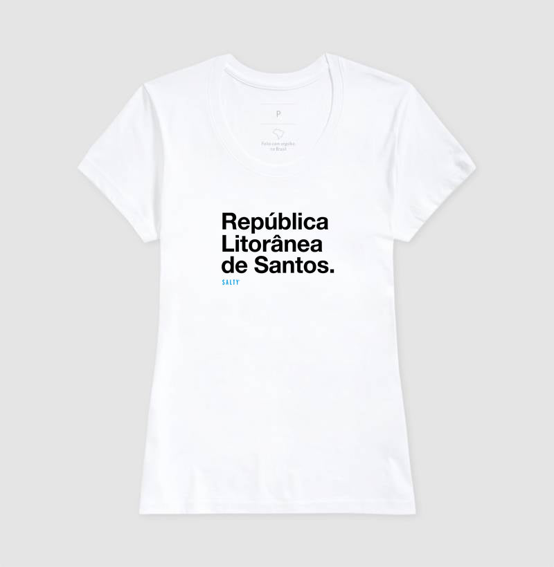 Camiseta Fem. Salty - República Litorânea de Santos
