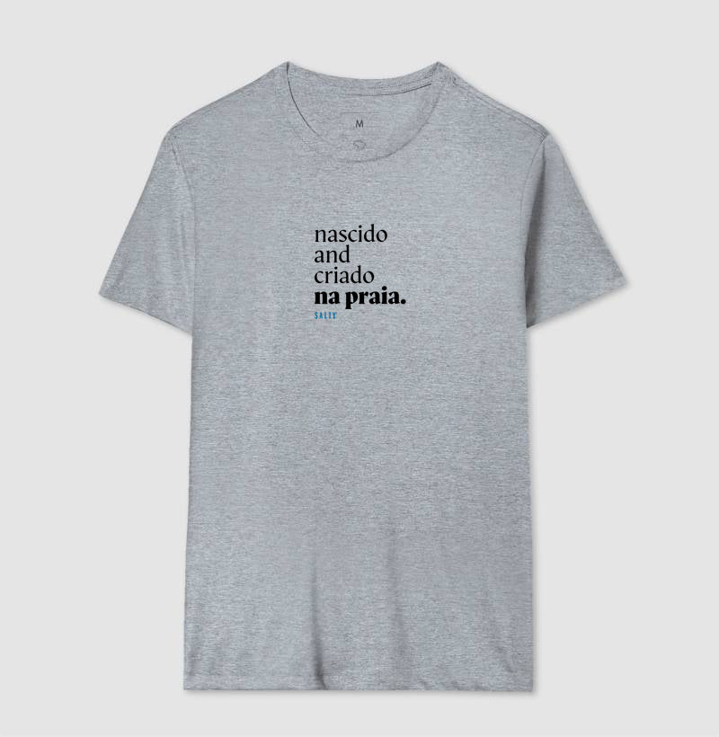 Camiseta Salty - Nascido na praia