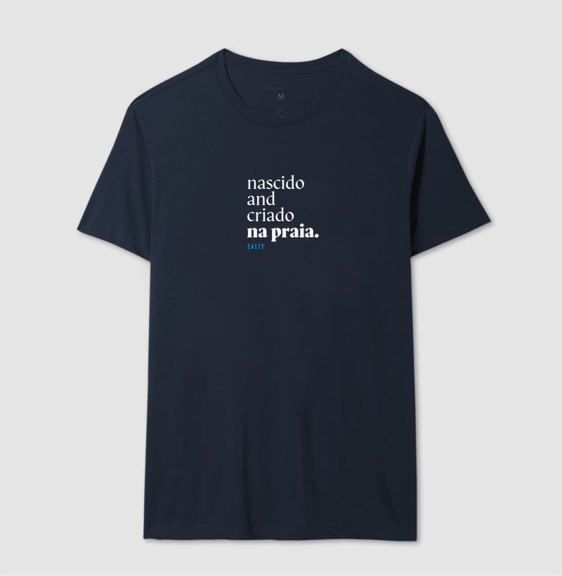 Camiseta Salty - Nascido na praia