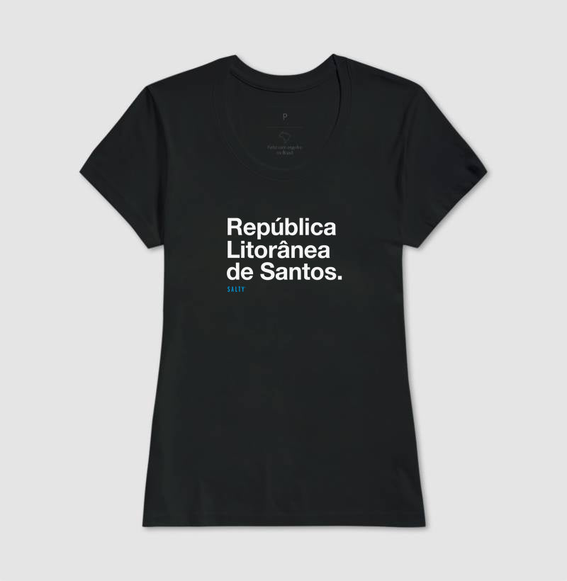 Camiseta Fem. Salty - República Litorânea de Santos